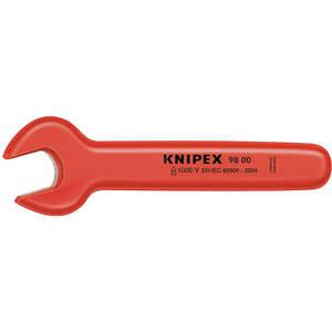 KNIPEX 98 00 27 Insulated Open End Wrench 27mm 15 Degree 8-1/2 L | AA2FLD 10G221