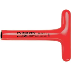 KNIPEX 98 04 13 Nut Driver T-handle Insulated 13mm 8 In | AA2FML 10G256