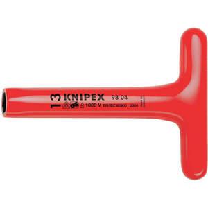 KNIPEX 98 04 17 Steckschlüssel T-Griff isoliert 17 mm 8 Zoll | AA2FMM 10G257