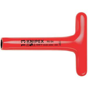 KNIPEX 98 04 19 Steckschlüssel T-Griff isoliert 19 mm 8 Zoll | AA2FMN 10G258