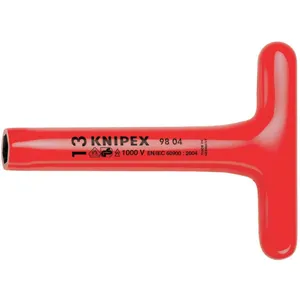 KNIPEX 98 04 19 Nut Driver T-handle Insulated 19mm 8 In | AA2FMN 10G258