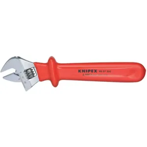 KNIPEX 98 07 250 Ins Adjustable Wrench 10-1/4 Inch Cushion | AA2FMU 10G263