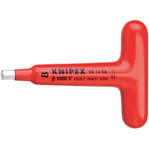 KNIPEX 98 14 08 Insulated Hex Key T 8mm 4-3/4 Inch Length | AA2FMX 10G271