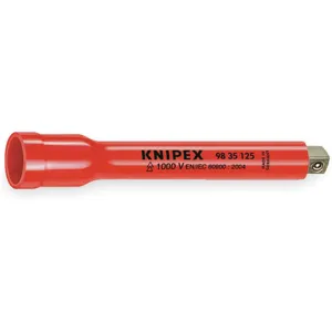 KNIPEX 98 35 125 Insulated Socket Extension 3/8 x 5 In | AB9MKM 2DZA6