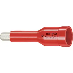 KNIPEX 98 39 06 Socket 3/8 Inch x 6mm | AA2FNZ 10G297