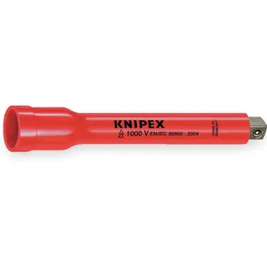 KNIPEX 98 45 125 Insulated Socket Extension 1/2 x 5 In | AB9MKQ 2DZC1