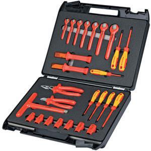 KNIPEX 98 99 12 Insulated Tool Set 26-pieces 1/2 Inch | AA2FRB 10G352