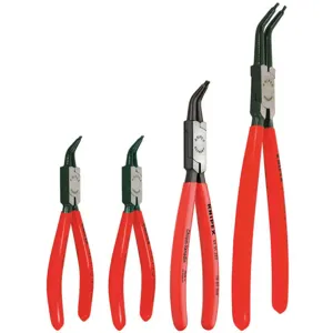 KNIPEX 9K 00 19 01 US Circlip Plier Set, Int/Ext, 4 Piece | AA2MTP 10U091