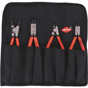 KNIPEX 9K 00 19 54 US Ret Ring Plier Set Int/Ext 90 degree 4 PC | AC9UAW 3JXP5