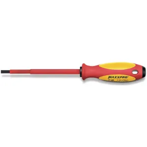 KNIPEX 9T 53702 Insulated Screwdriver Slotted 3/32 Inch Round | AA2FTL 10G413