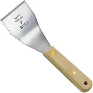 KRAFT TOOL CO. DW035 Bent Scraper Bent 9-1/4in. Pickled Wood | AG4VPM 35EM45