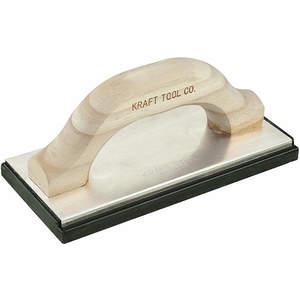 KRAFT TOOL CO. PL398 Molded Rubber Float 10 Inch x 4 Inch Wood Handle | AH8DRU 38LY47