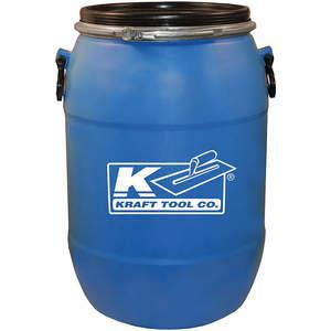 KRAFT TOOL CO. GG601 Mixing Barrel With Lid 15 Gallon Plastic | AD4RVD 43Y523