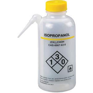 LAB SAFETY SUPPLY 24J887 Waschflasche Isopropanol 500 ml – 4er-Pack | AB7WUE
