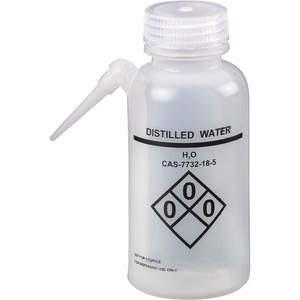 LAB SAFETY SUPPLY 24J892 Waschflasche Wasser 250 ml – 4er-Pack | AB7WUK