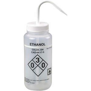 LAB SAFETY SUPPLY 24J905 Waschflasche, Entlüftung, Ethanol, 500 ml, 6 Stück | AB7WUY