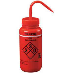 LAB SAFETY SUPPLY 24J911 Wash Bottle Toluene 500 Ml - Pack Of 6 | AB7WVE