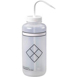 LAB SAFETY SUPPLY 24J916 Wash Bottle Write-on 1000 Ml - Pack Of 4 | AB7WVK