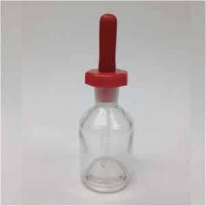 LAB SAFETY SUPPLY 28CP28 Dropper Bottle Glass Clear 60ml - Pack Of 12 | AB8TGH