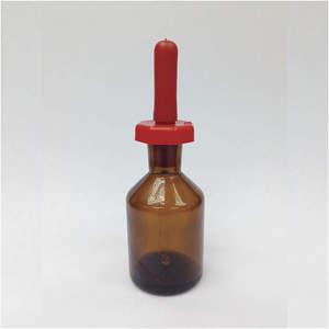 LAB SAFETY SUPPLY 28CP29 Tropfflasche aus Glas, bernsteinfarben, 60 ml – Packung mit 12 Stück | AB8TGJ