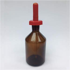 LAB SAFETY SUPPLY 28CP30 Dropper Bottle Round Amber 125ml - Pack Of 12 | AB8TGK
