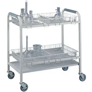 LABCONCO 8045000 Laboratory Glassware Cart 4 Baskets | AH8ZAV 39D534