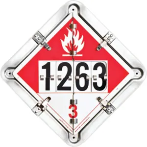 LABELMASTER 126CT-OXM9 Tanker Flip Placard 13-1/2 Inch x 13-1/2 Inch | AH6GGM 35ZG79