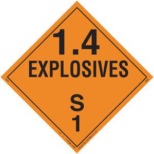LABELMASTER 19TZ79 Placard 10-3/4 Inch x 10-3/4 Inch Explosives | AG9EMD