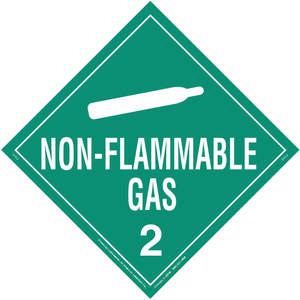 LABELMASTER 35ZL62 Schild für nicht brennbare Gase, 10-3/4 Zoll Höhe | AH6GZP