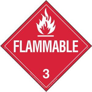 LABELMASTER 19UA63 Placard 10-3/4 Inch x 10-3/4 Inch Flammable PK10 | AG9EQV