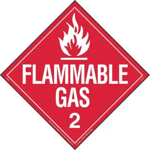 LABELMASTER 19TZ85 Placard 10-3/4 Inch x 10-3/4 Inch Flammable Gas | AG9EMK