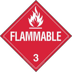 LABELMASTER 19TZ86 Placard 10-3/4 Inch x 10-3/4 Inch Flammable | AG9EML