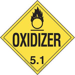 LABELMASTER 19TZ91 Plakat 10-3/4 Zoll x 10-3/4 Zoll Oxidationsmittel | AG9EMR