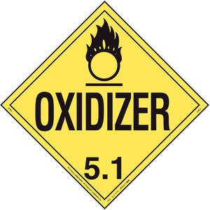 LABELMASTER 19UA43 Plakat 10-3/4 Zoll x 10-3/4 Zoll Oxidationsmittel | AG9EPY