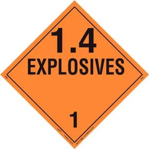 LABELMASTER 19UA53 Placard 10-3/4 Inch x 10-3/4 Inch Explosives | AG9EQJ