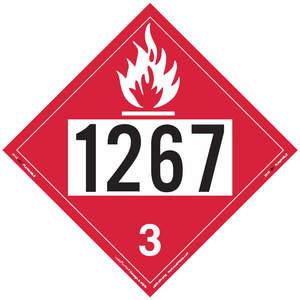 LABELMASTER 35ZL41 Schild für brennbare Flüssigkeiten, 10-3/4 Zoll x 10-3/4 Zoll | AH6GYR