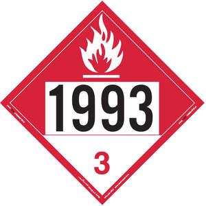 LABELMASTER 35ZL43 Schild für brennbare Flüssigkeiten, 10-3/4 Zoll Höhe | AH6GYU