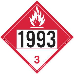 LABELMASTER 35ZL54 Schild für brennbare Flüssigkeiten, 10-3/4 Zoll Höhe | AH6GZF