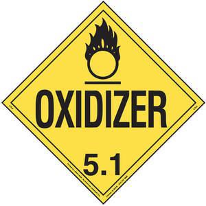 LABELMASTER 35ZL71 Oxidationsmittel-Plakat, 10-3/4 Zoll x 10-3/4 Zoll Vinyl | AH6GZZ
