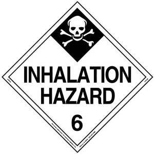 LABELMASTER 35ZL76 Inhalationsgefahrenschild 10-3/4 Zoll Höhe | AH6HAE