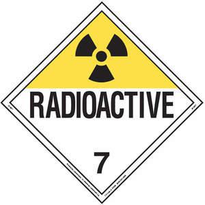 LABELMASTER 35ZL77 Radioaktives Plakat 10-3/4 Zoll x 10-3/4 Zoll | AH6HAF