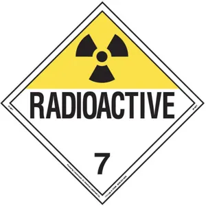 LABELMASTER 35ZL77 Radioactive Placard 10-3/4 Inch x 10-3/4 Inch | AH6HAF