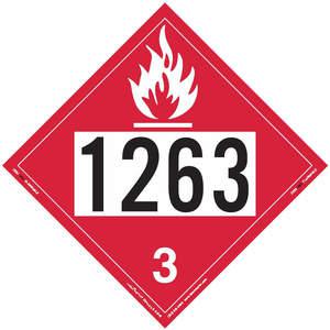 LABELMASTER 35ZL81 Schild für brennbare Flüssigkeiten 10-3/4 Zoll x 10-3/4 Zoll | AH6HAK
