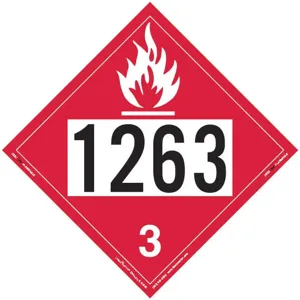 LABELMASTER 35ZL81 Flammable Liquid Placard 10-3/4 Inch x 10-3/4 Inch | AH6HAK