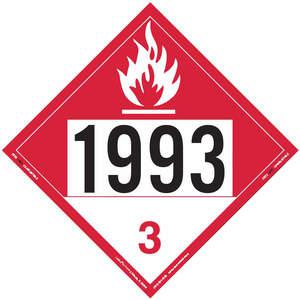 LABELMASTER 35ZL84 Schild für brennbare Flüssigkeiten, 10-3/4 Zoll Höhe | AH6HAN