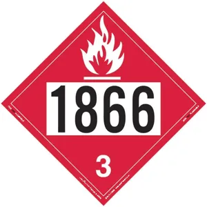 LABELMASTER 35ZL89 Flammable Liquid Placard 10-3/4 Inch x 10-3/4 Inch | AH6HAU