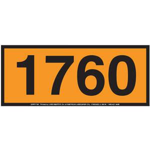 LABELMASTER 35ZL97 Panel Placard 400mm x 160mm UN 1760 | AH6HBC