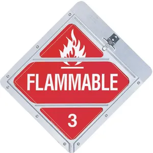 LABELMASTER 80SMP97 Placard Holder 12-1/2 Inch x 14-1/8 Inch Flammable | AG9ELR 19TZ68