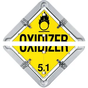 LABELMASTER 81-8SFO Split Frame Flip Placard 13-1/2 Inch x 13-1/2 Inch | AH6GGC 35ZG70