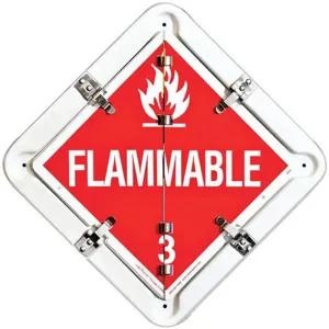 LABELMASTER 81-8WFO Trailer Flip Placard 13-1/2 Inch x 13-1/2 Inch | AH6GGA 35ZG68